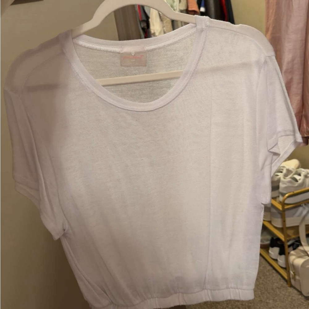 FP Movement by Free People White Short Sleeve Tee